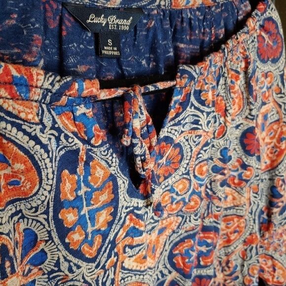 Lucky Brand Popover Paisley Print - Picture 9 of 14